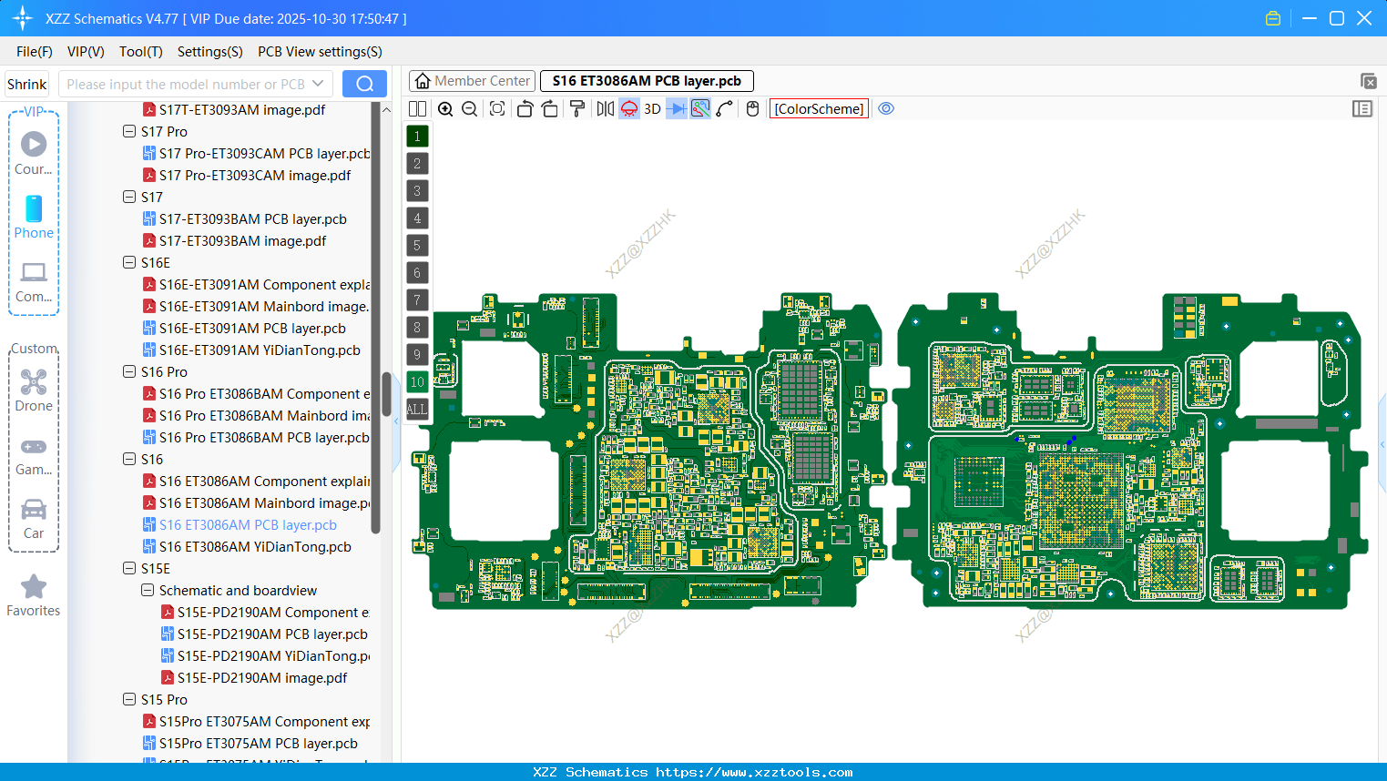 VIVO S16 ET3086AM PCB Layer